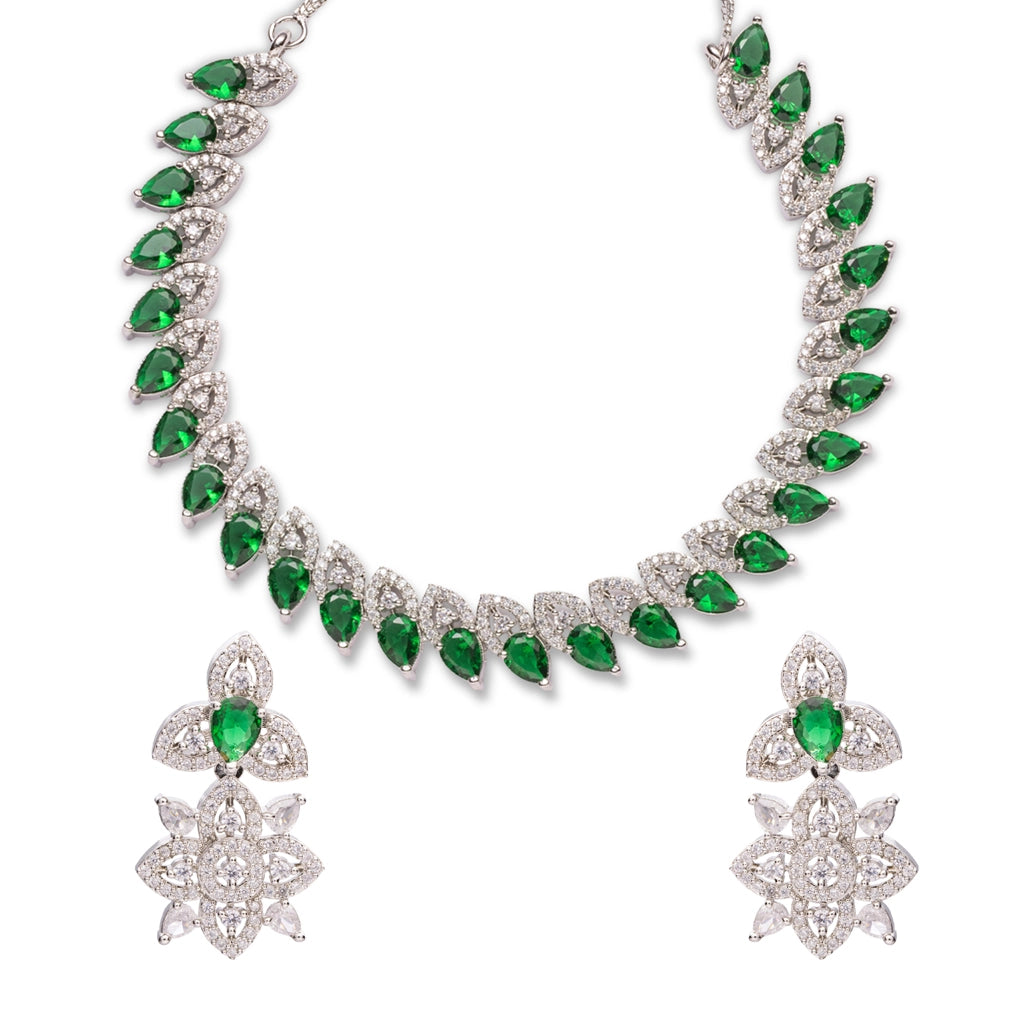 Emerald Whisper Necklace Set