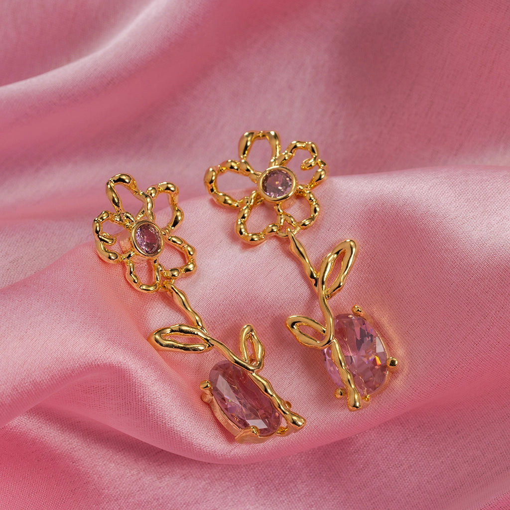Rose Bloom Earrings
