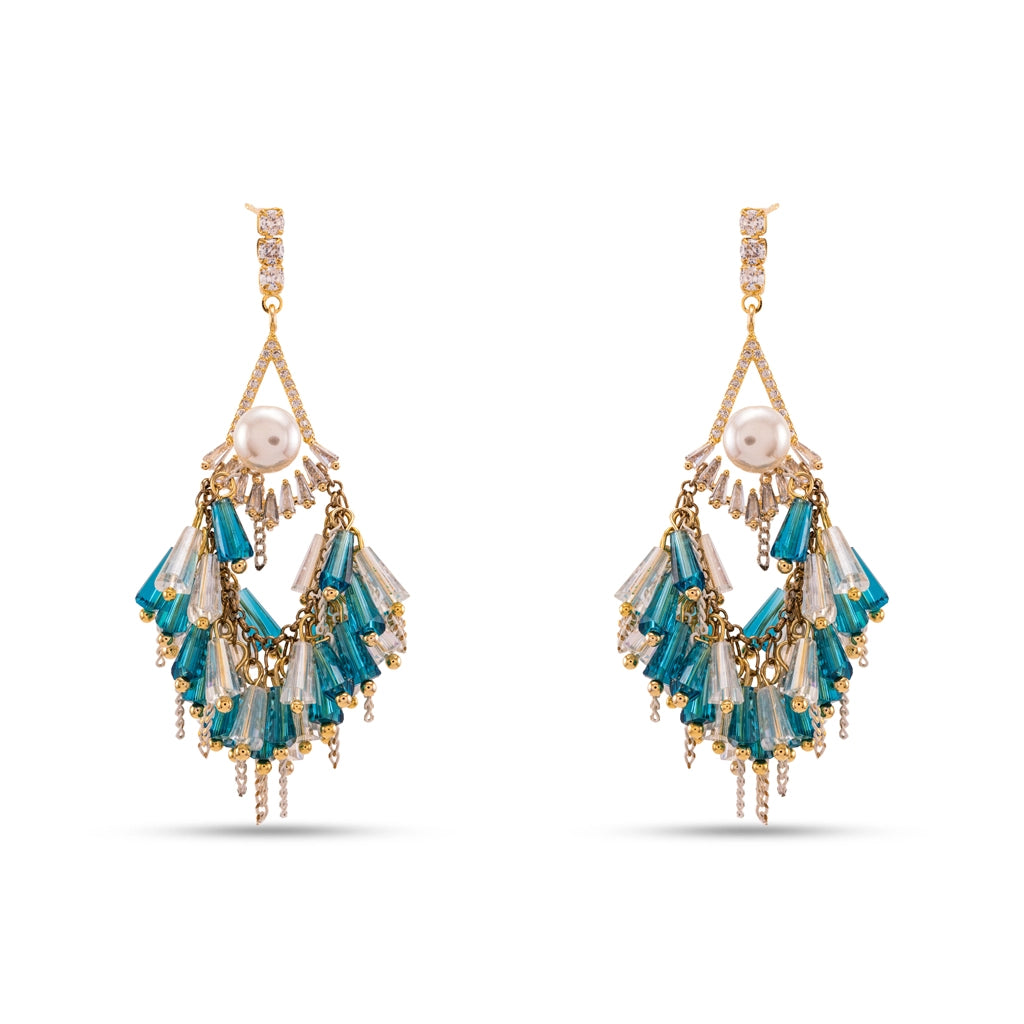 Aurelia Pearl Prism Danglers