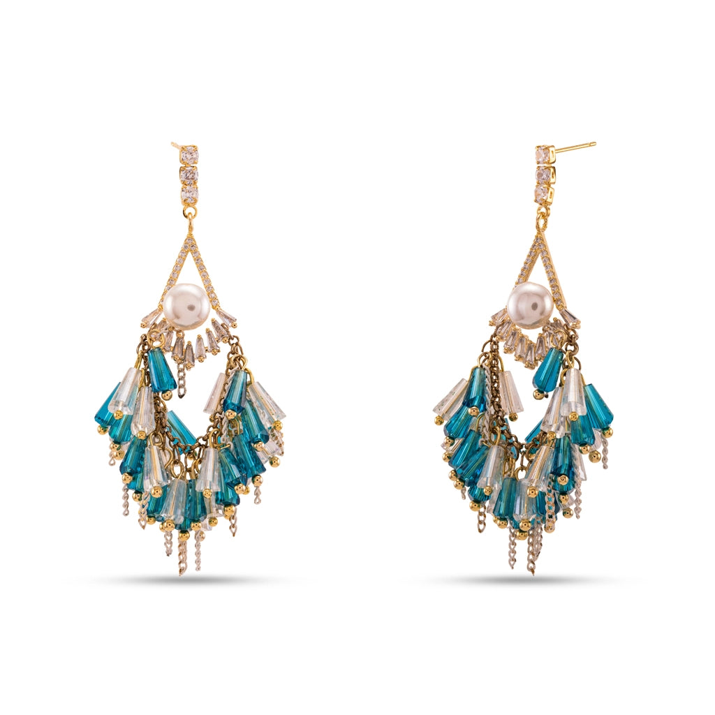 Aurelia Pearl Prism Danglers