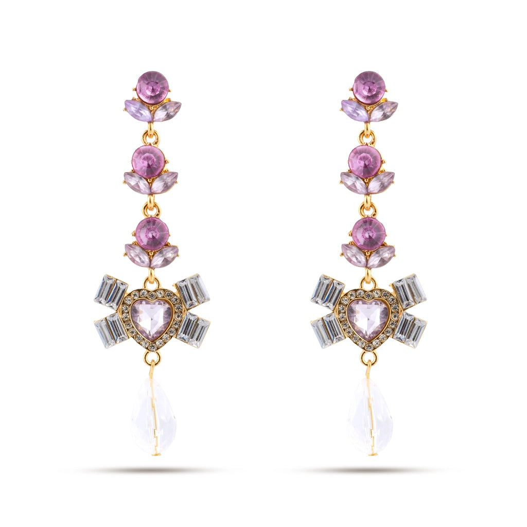 Amara Amethyst Cascade Earrings