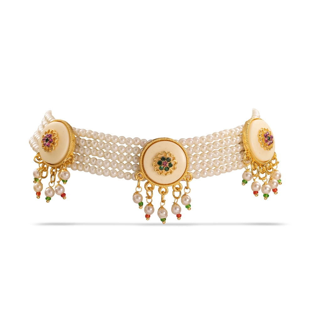 Rangella Pearl Royale Choker Set