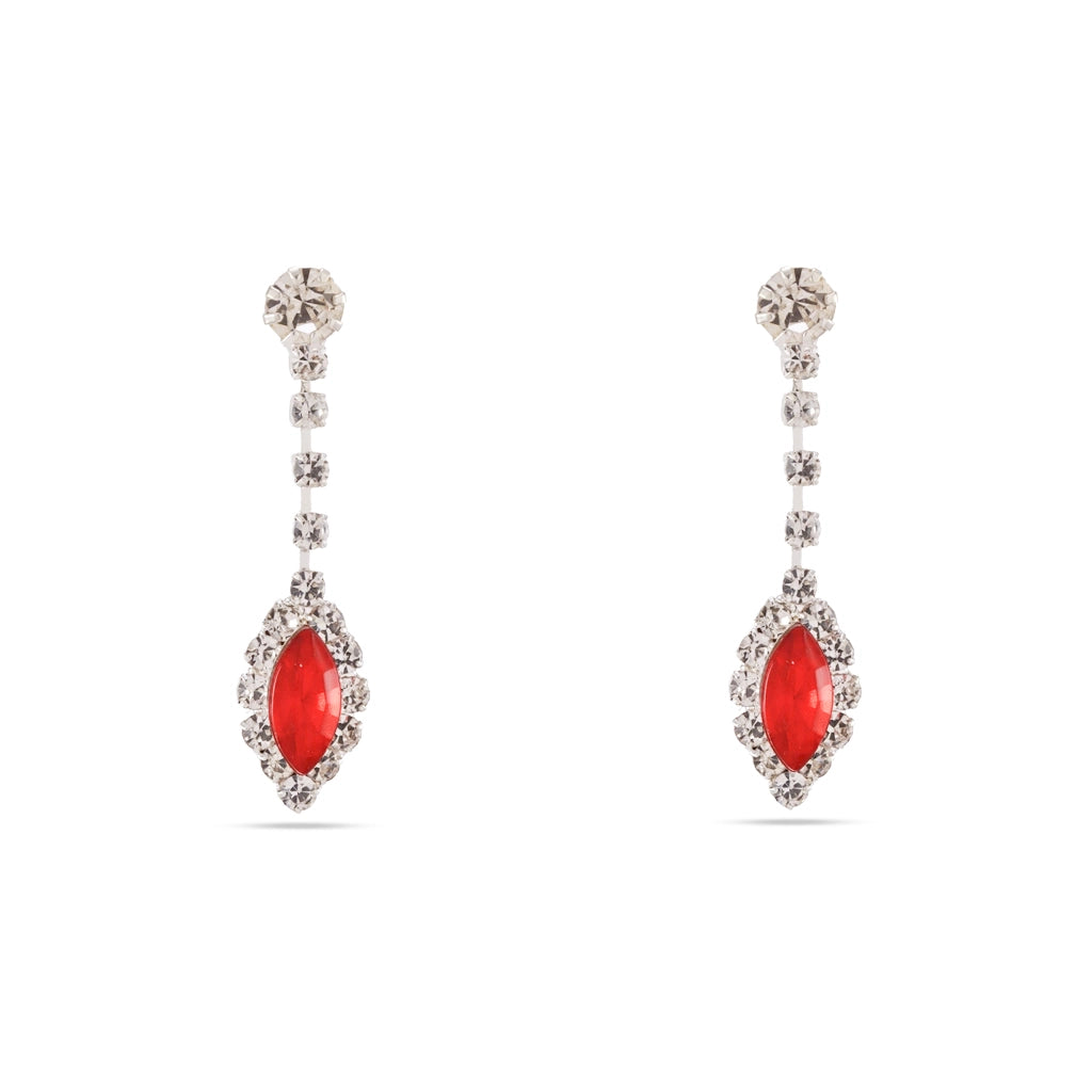 Ruby Radiance Crystal Necklace Set