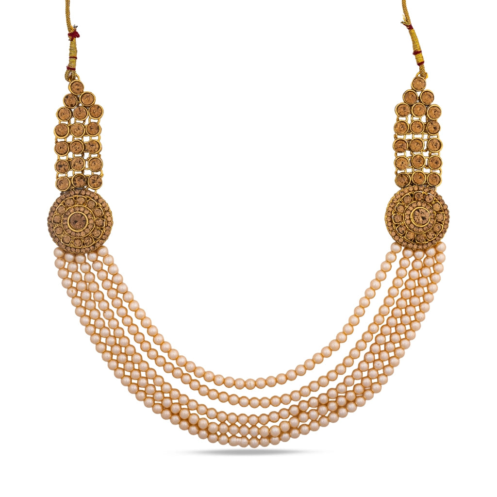 Champagne Zareen Royale Necklace Set