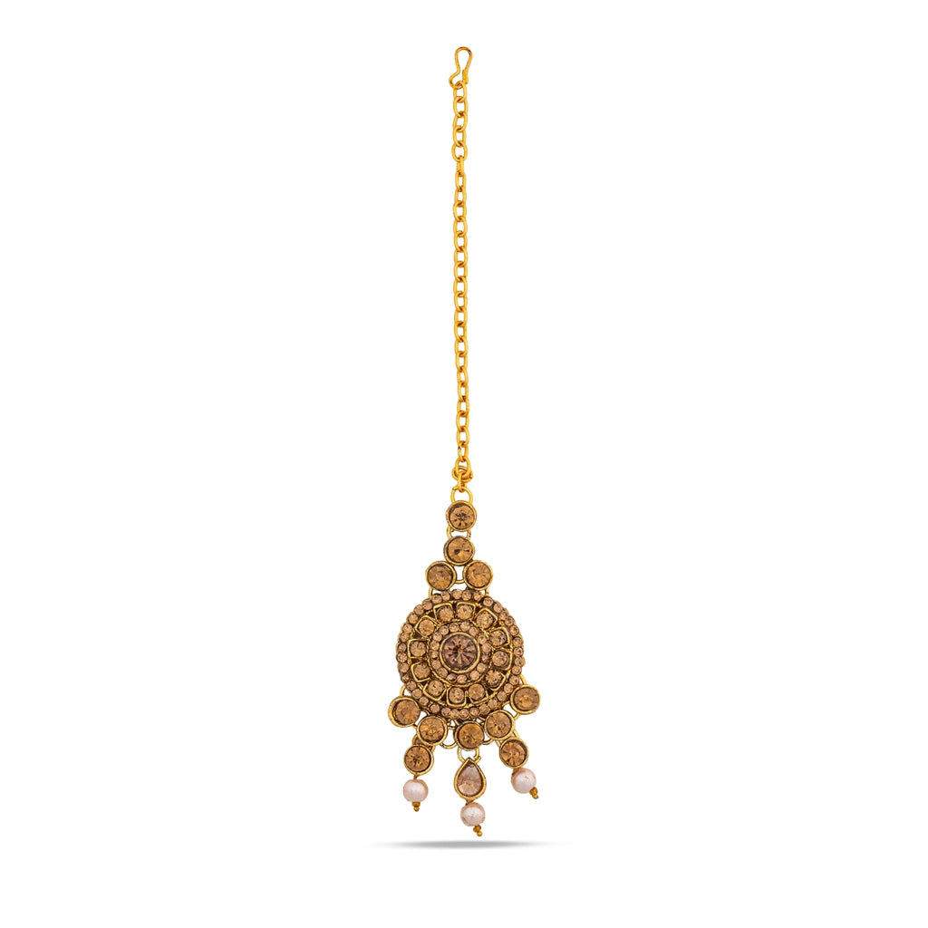 Champagne Zareen Royale Necklace Set