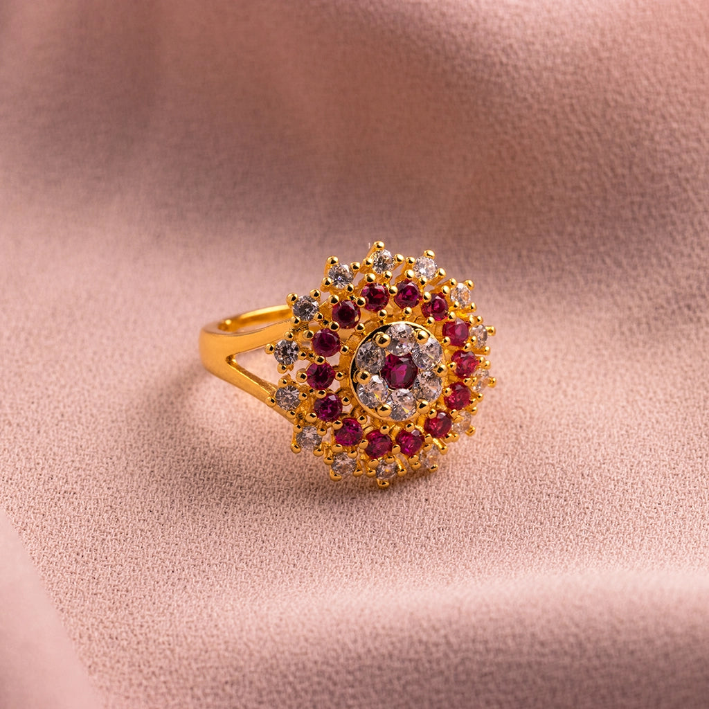 Ruby Royale Halo Ring