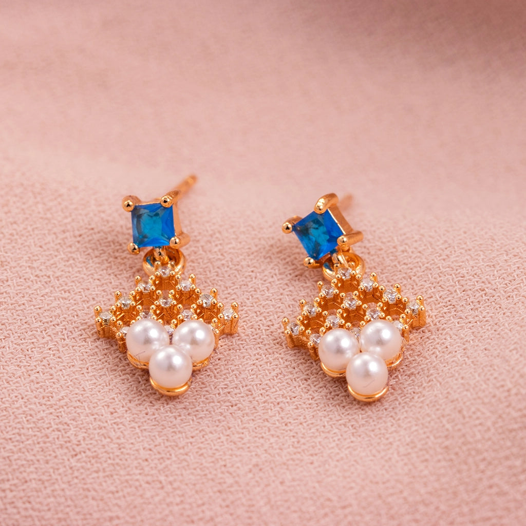 Blue Amara Drop Earrings