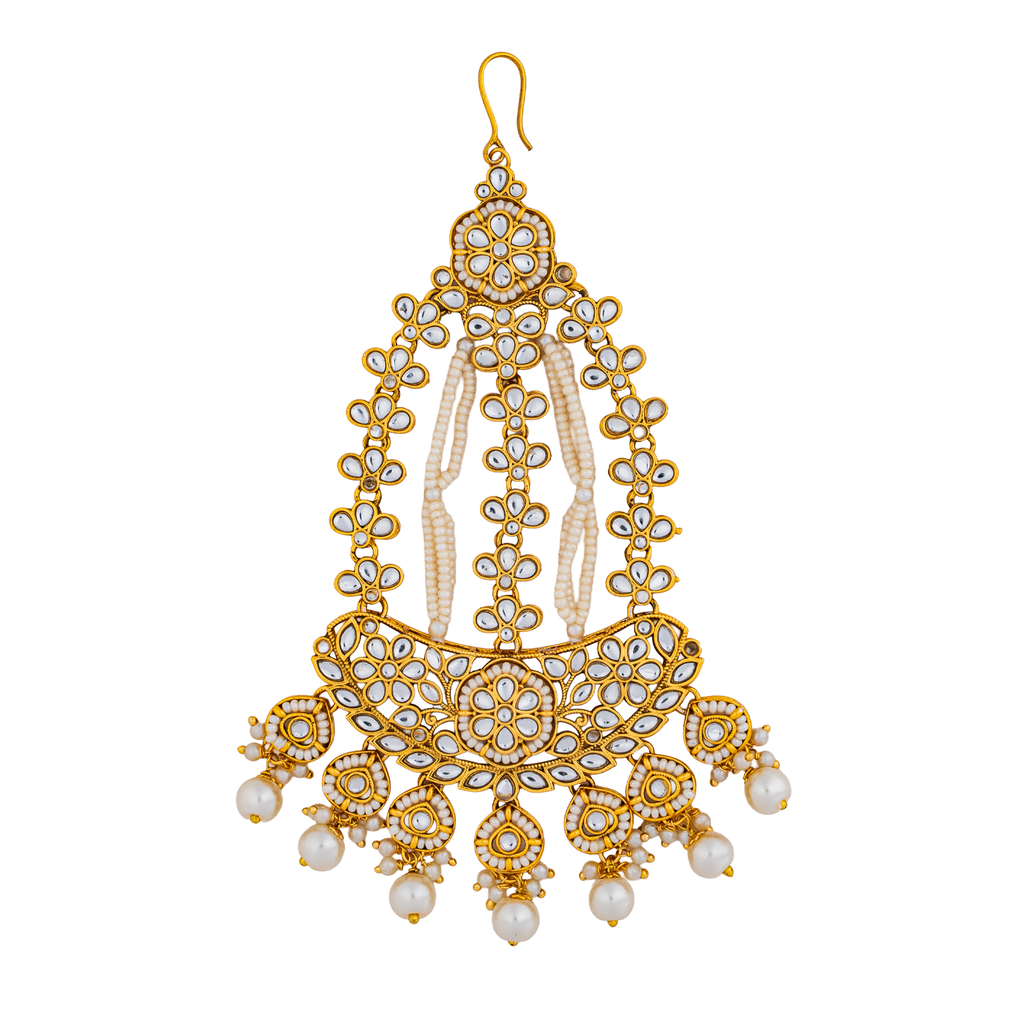 Noor Aabha Kundan Pearl Maang