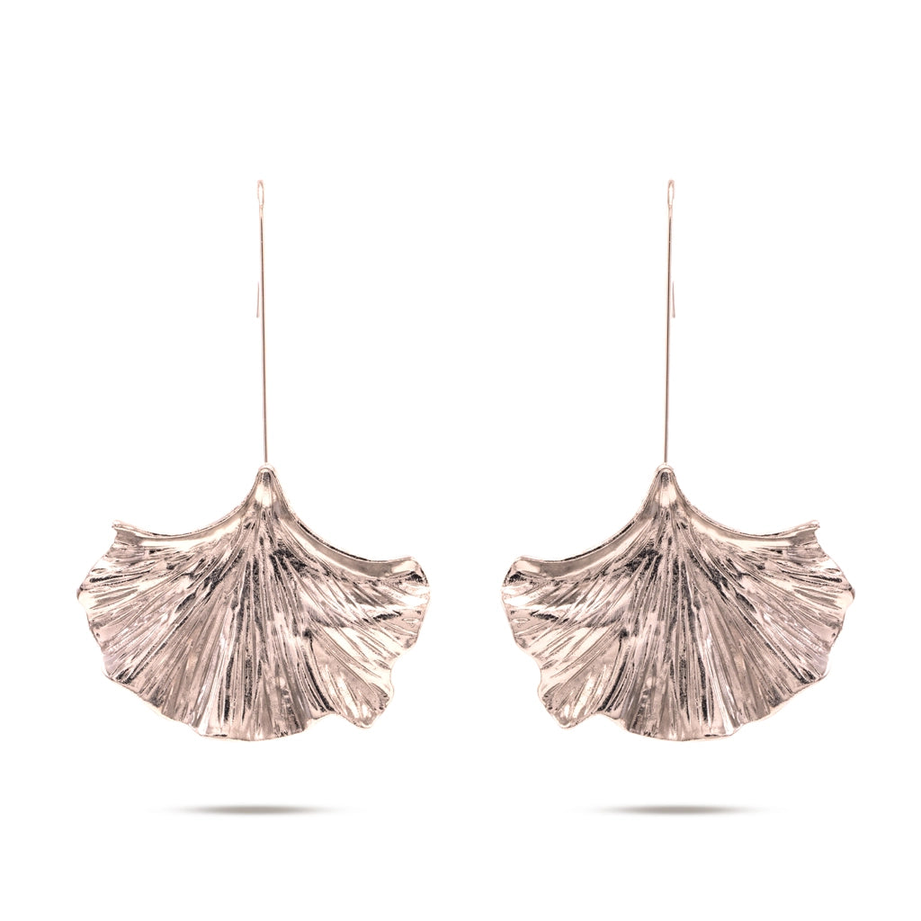 Aurelia Silver Leaf Drop Earrings
