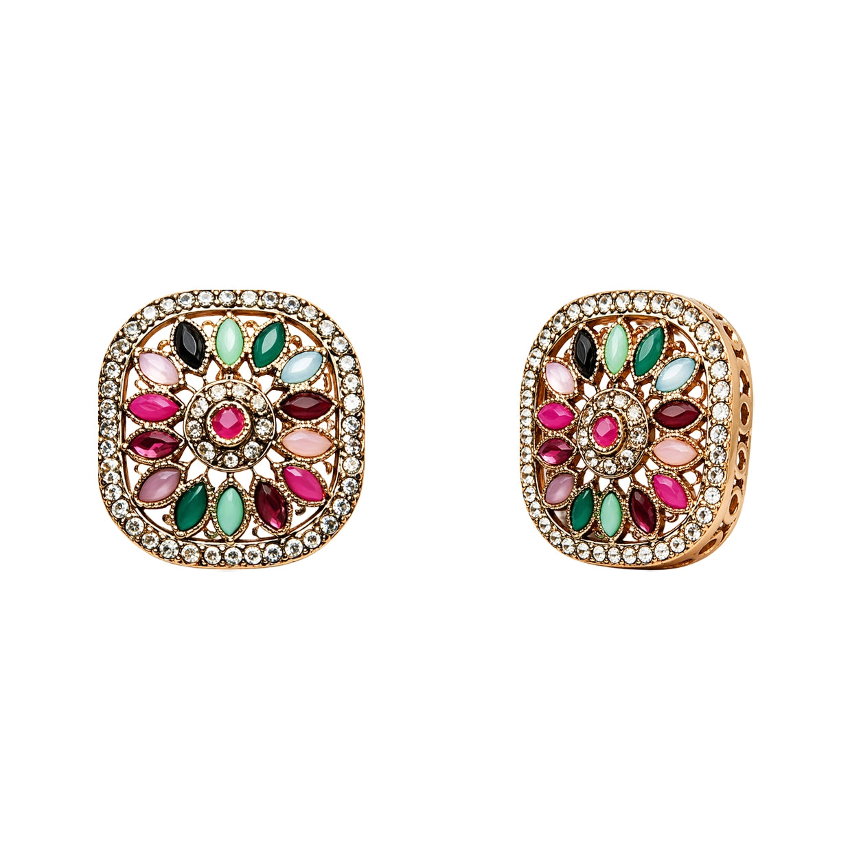 Rangella Prism Floral Necklace Set