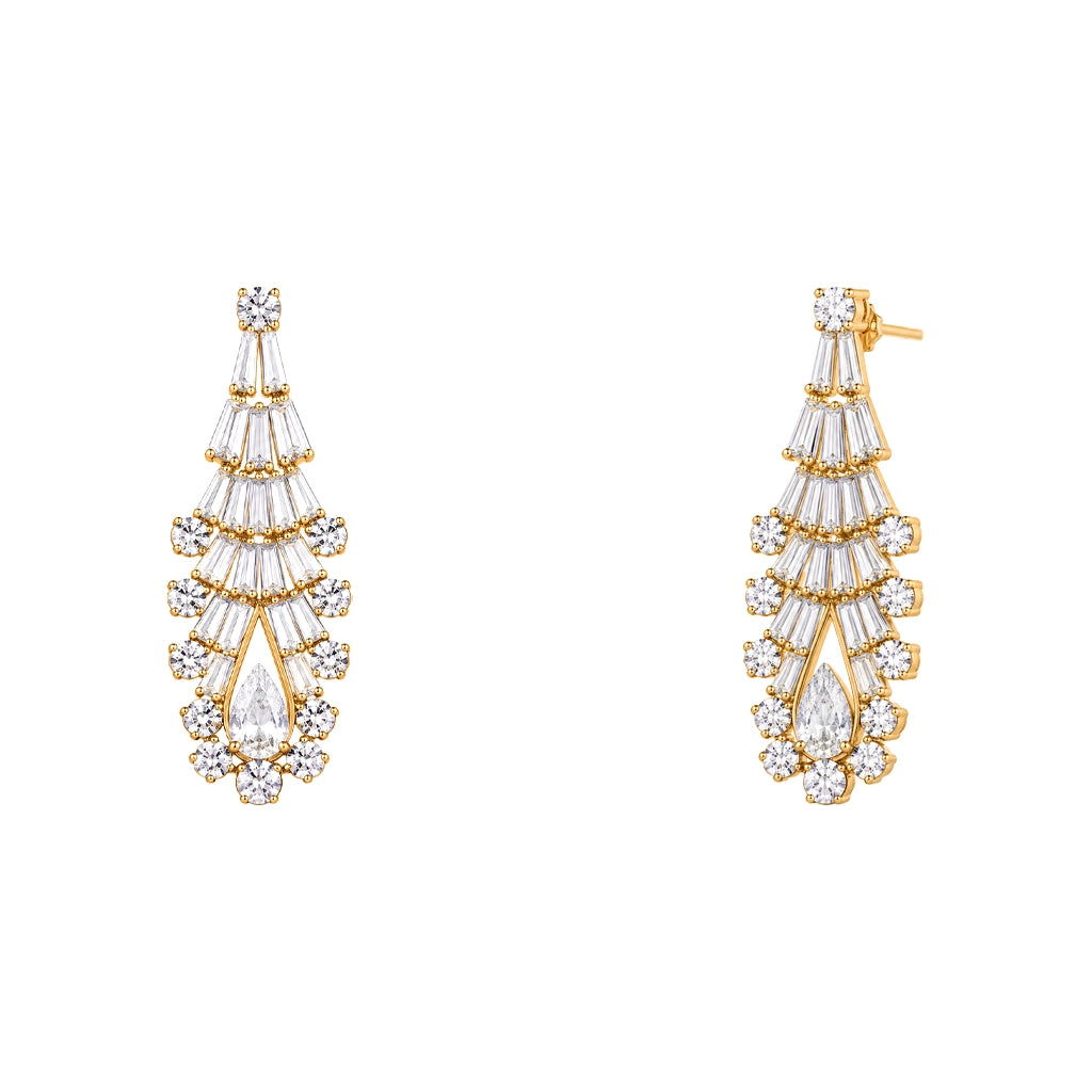 Aurelia Radiance Crystal Danglers