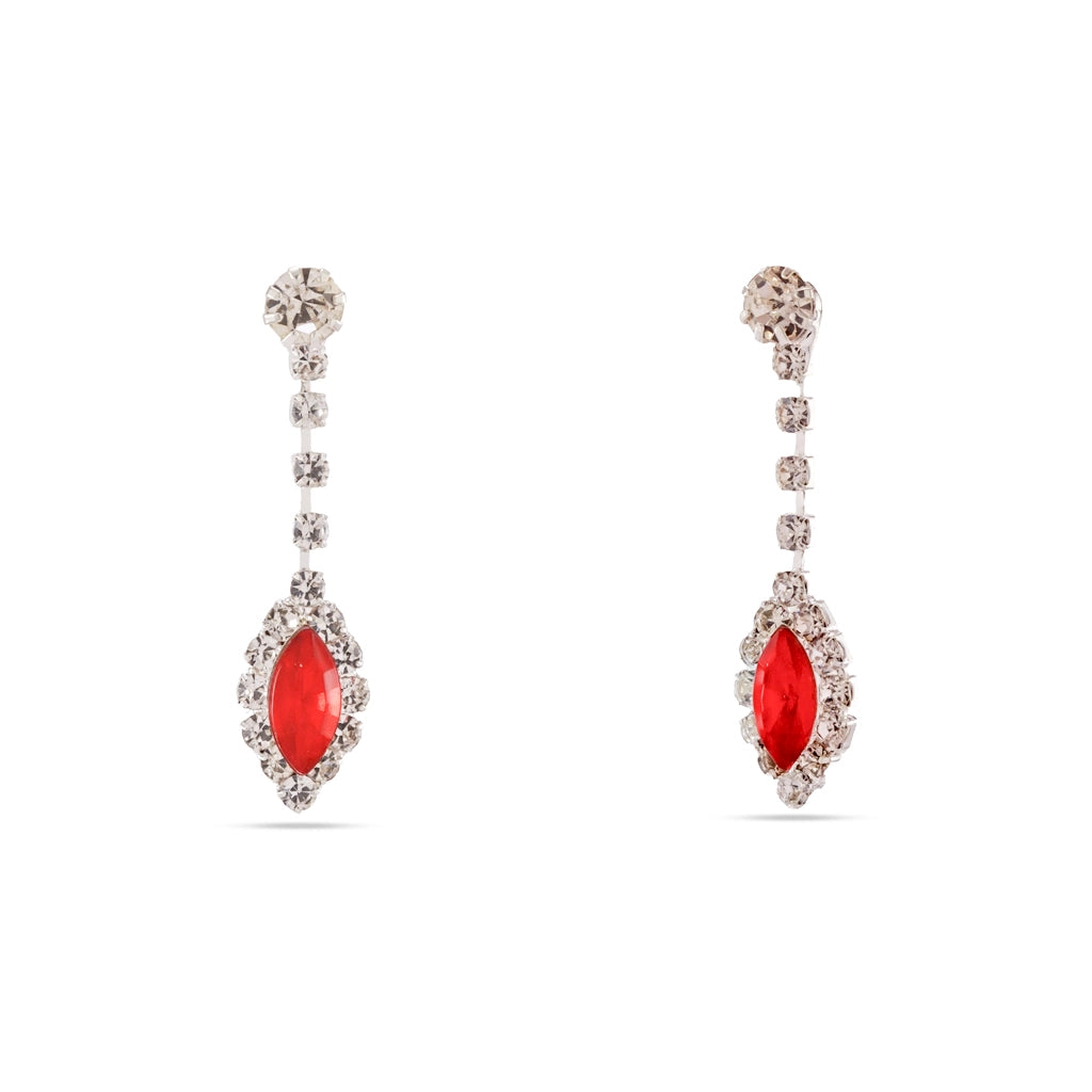 Ruby Radiance Crystal Necklace Set