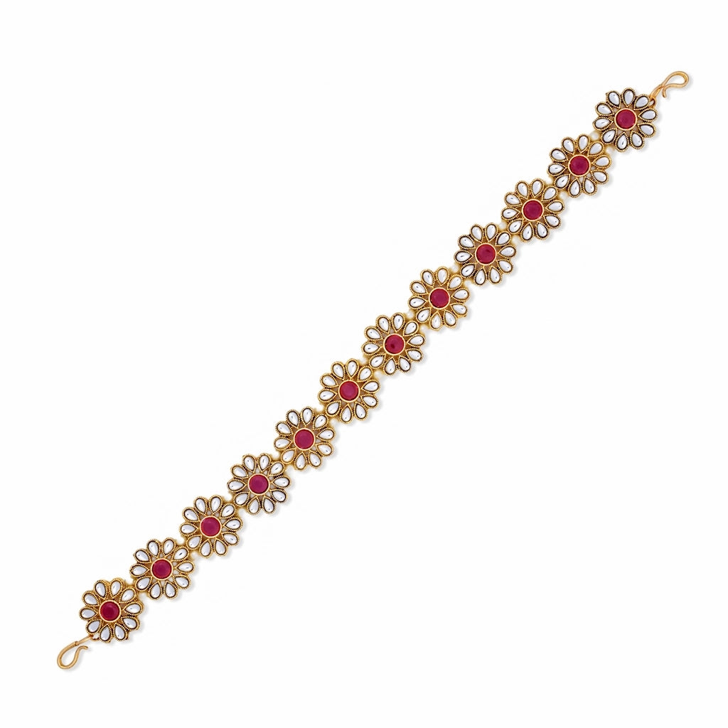 Noor Ruby Crystal Bracelet