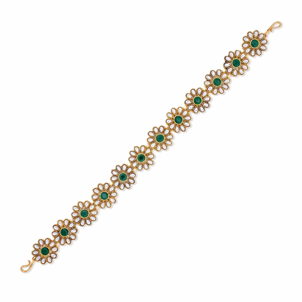Noor Emerald Crystal Bracelet