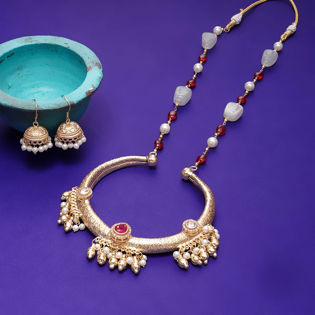 ZAHARA RUBY NECKLACE SET