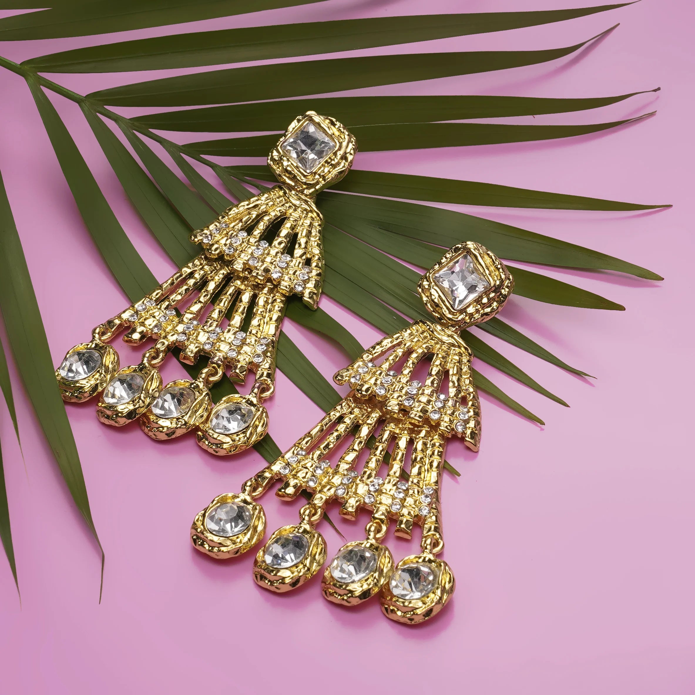 Zarika Royale Crystal Tassel Earrings