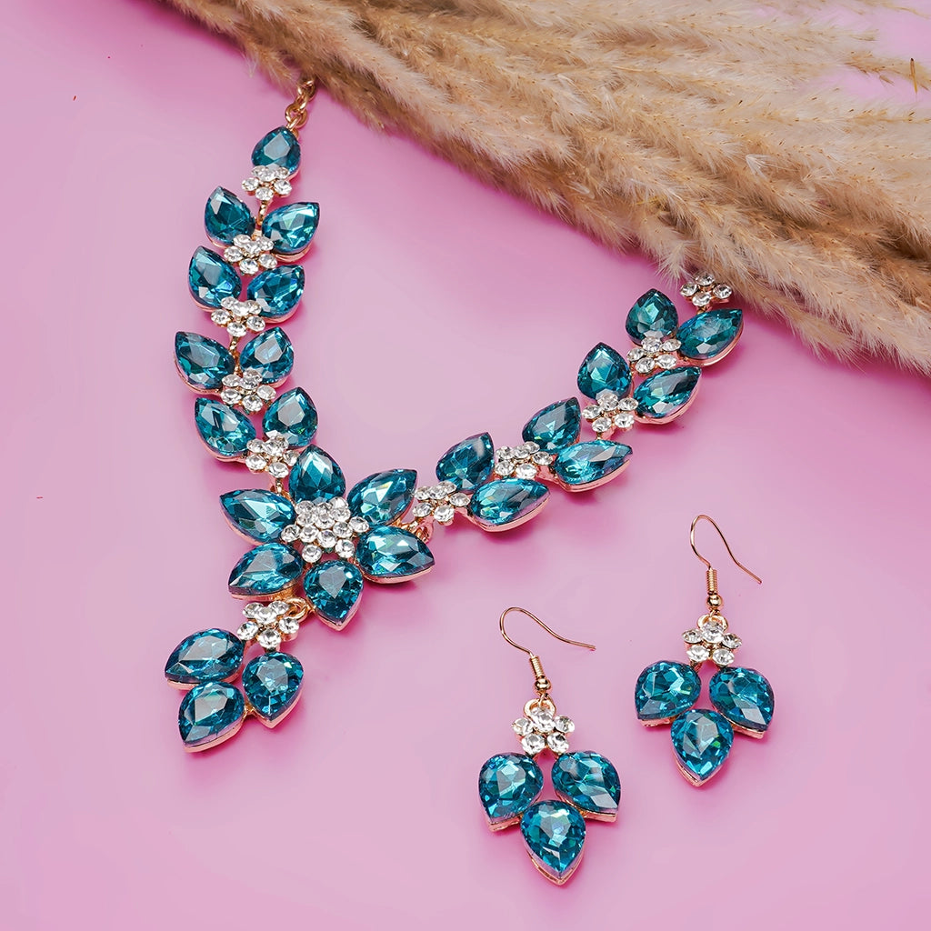 Azure Blossom Royale Necklace Set