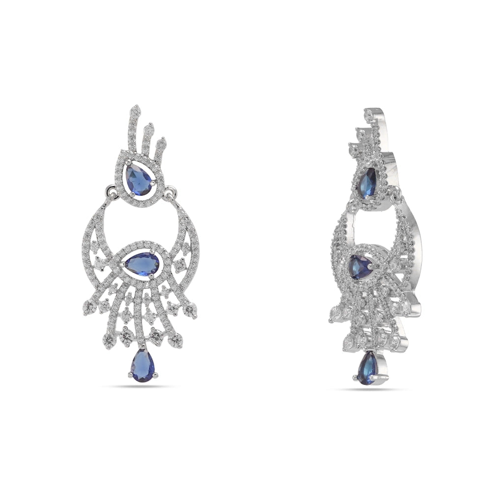 Blue Radiance Crystal Necklace Set