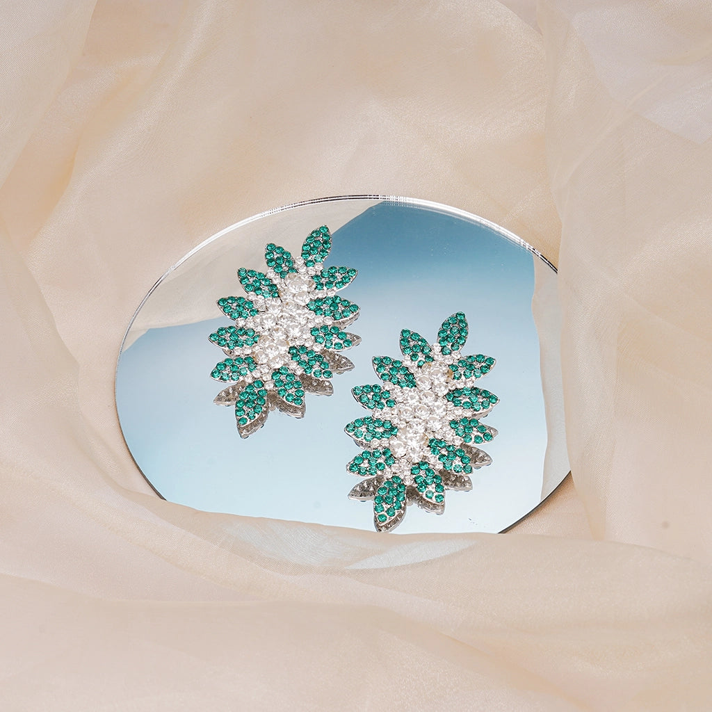 Emerald Bloom Radiance Earrings