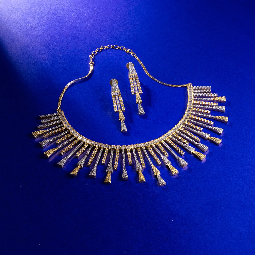 Aurielle Radiant Fringe Necklace Set