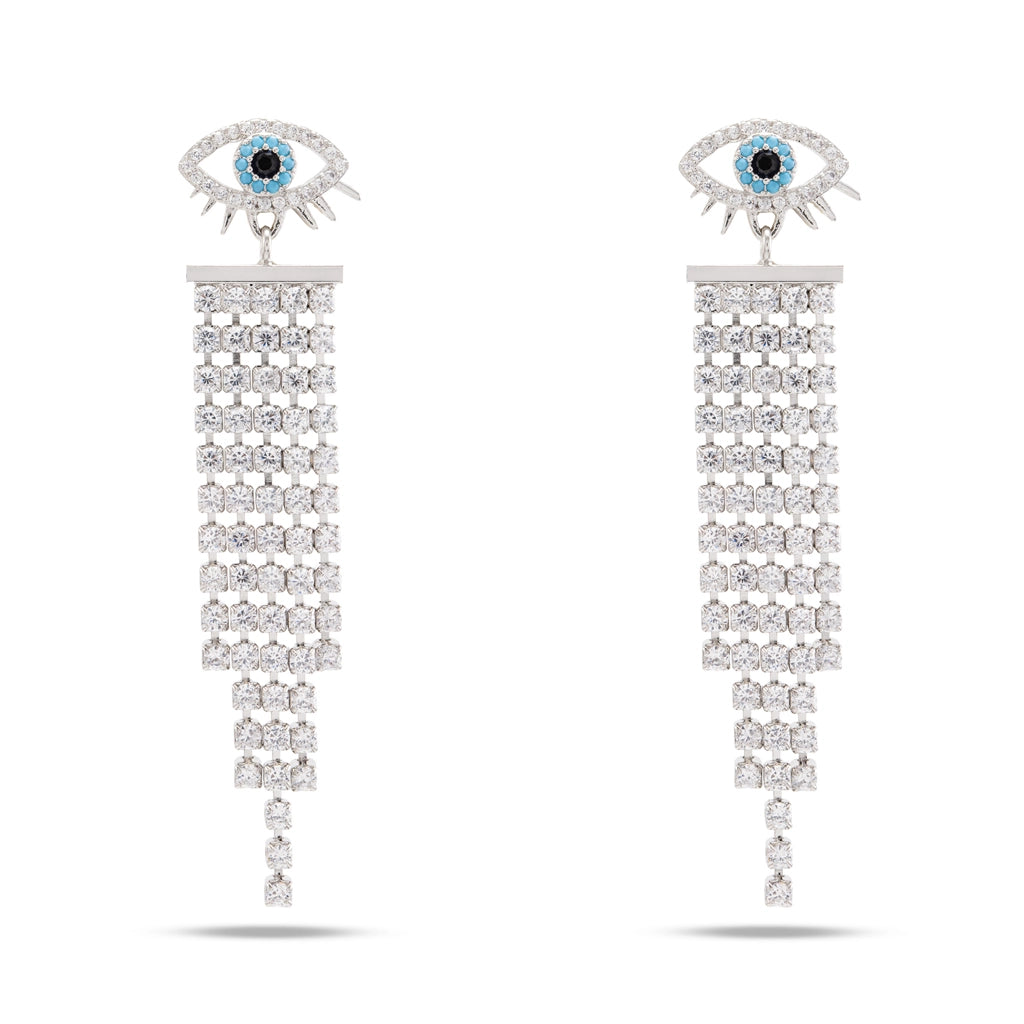 Evil Eye Crystal Danglers