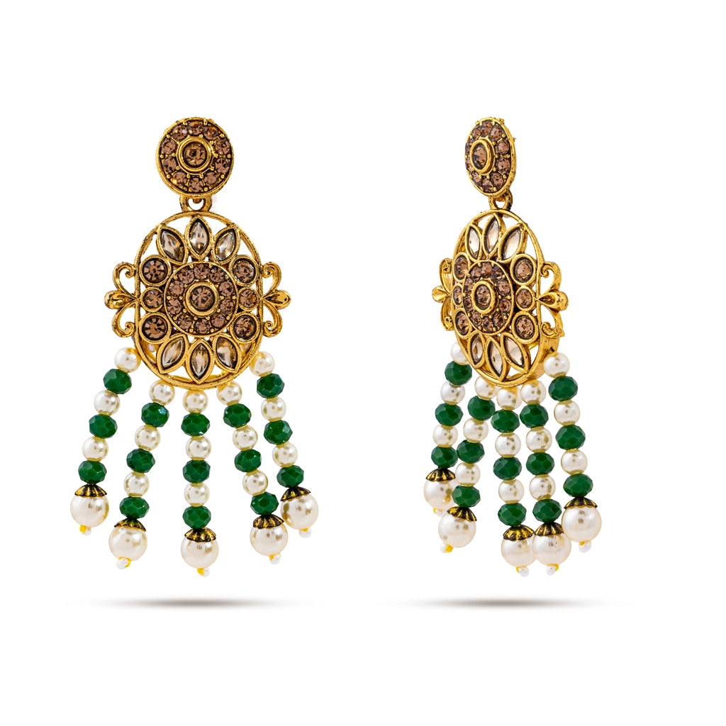 Emerald Noor Royale Layered Necklace Set