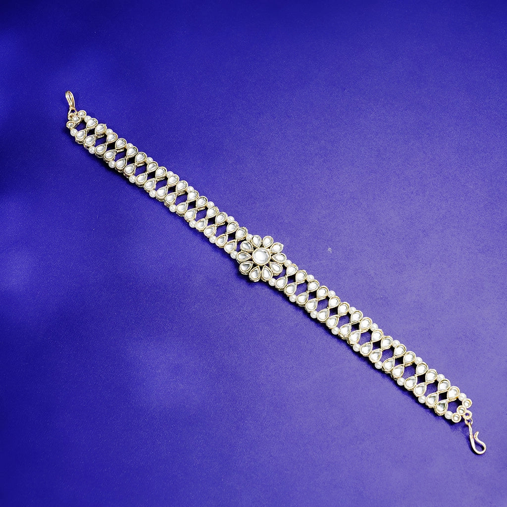 White Bloom Crystal Bracelet