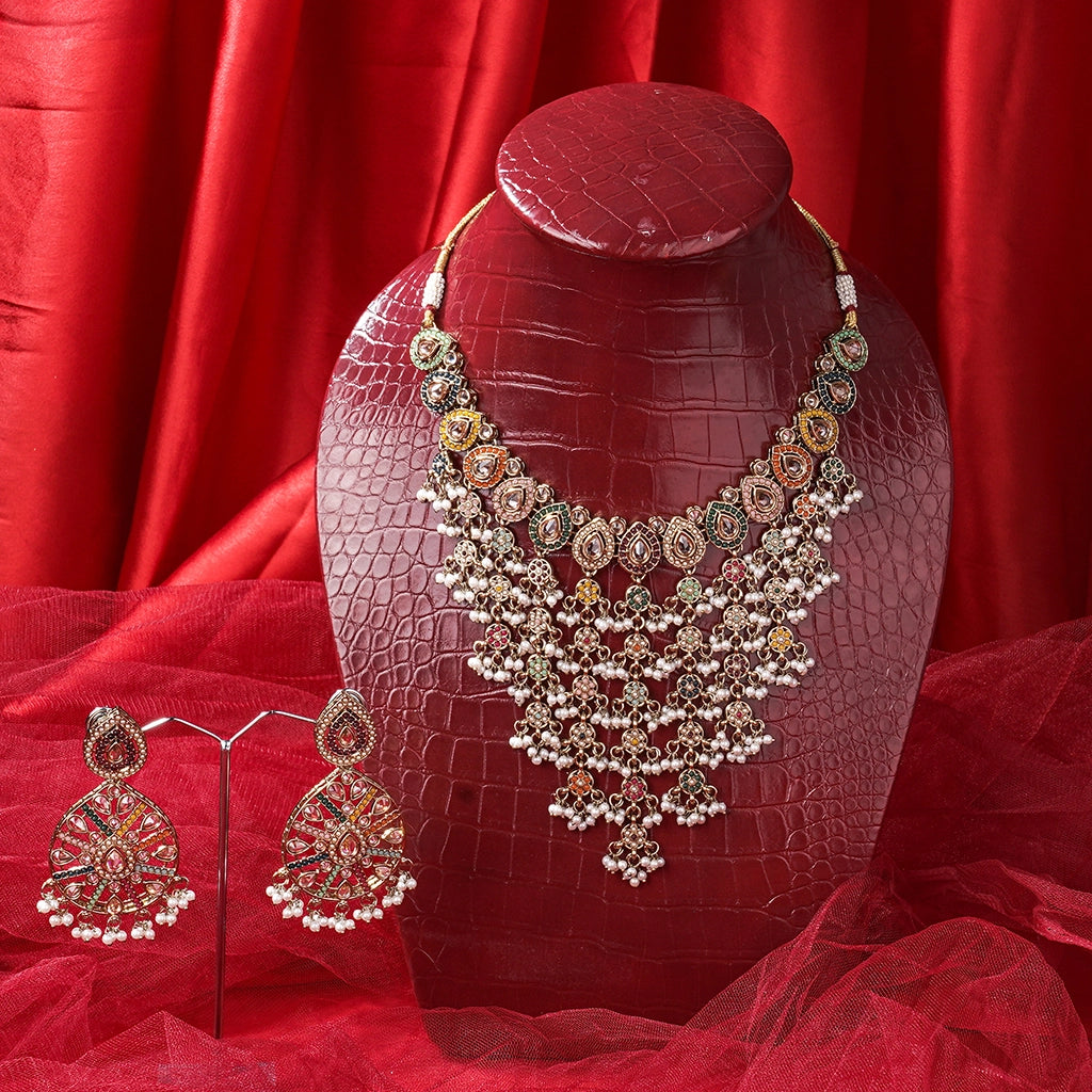 Rangella Maharani Cascade Necklace Set