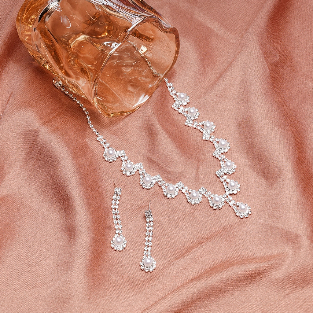 Starlace Crystal Bloom Necklace Set