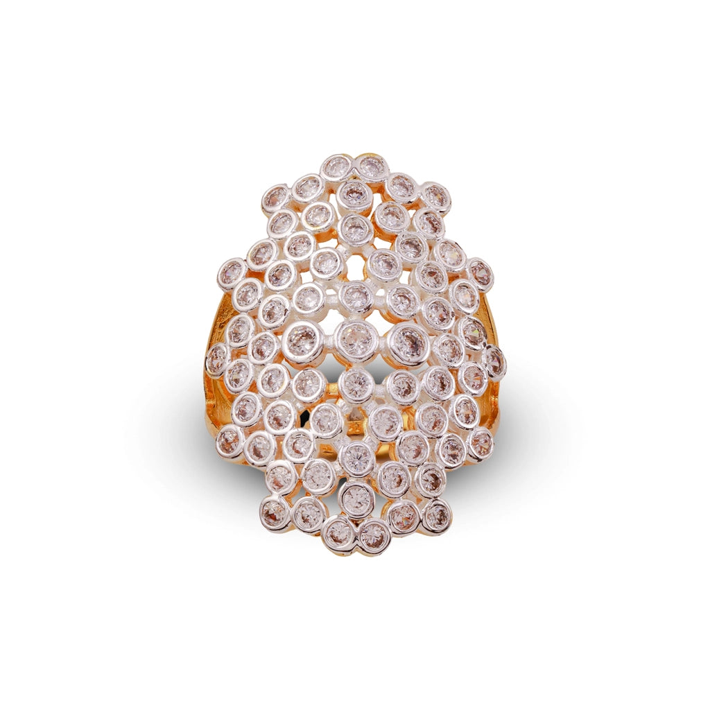 Crystal Cascade Dome Ring