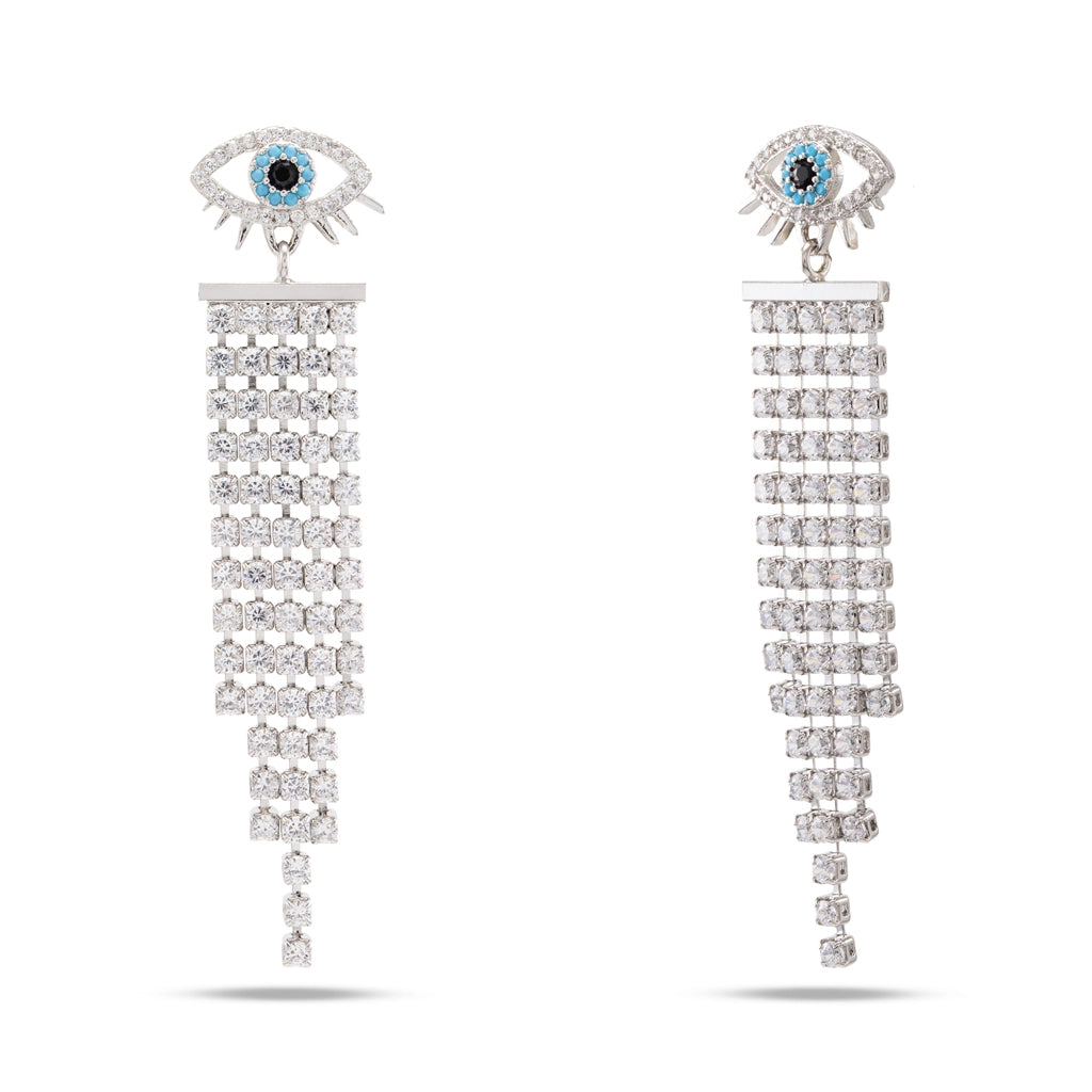 Evil Eye Crystal Danglers