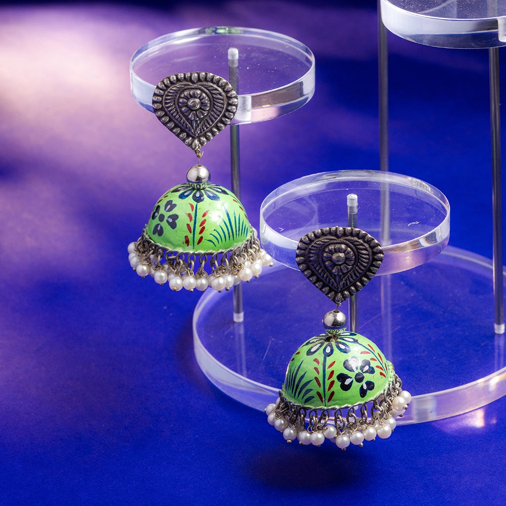 Verdant Blossom Danglers