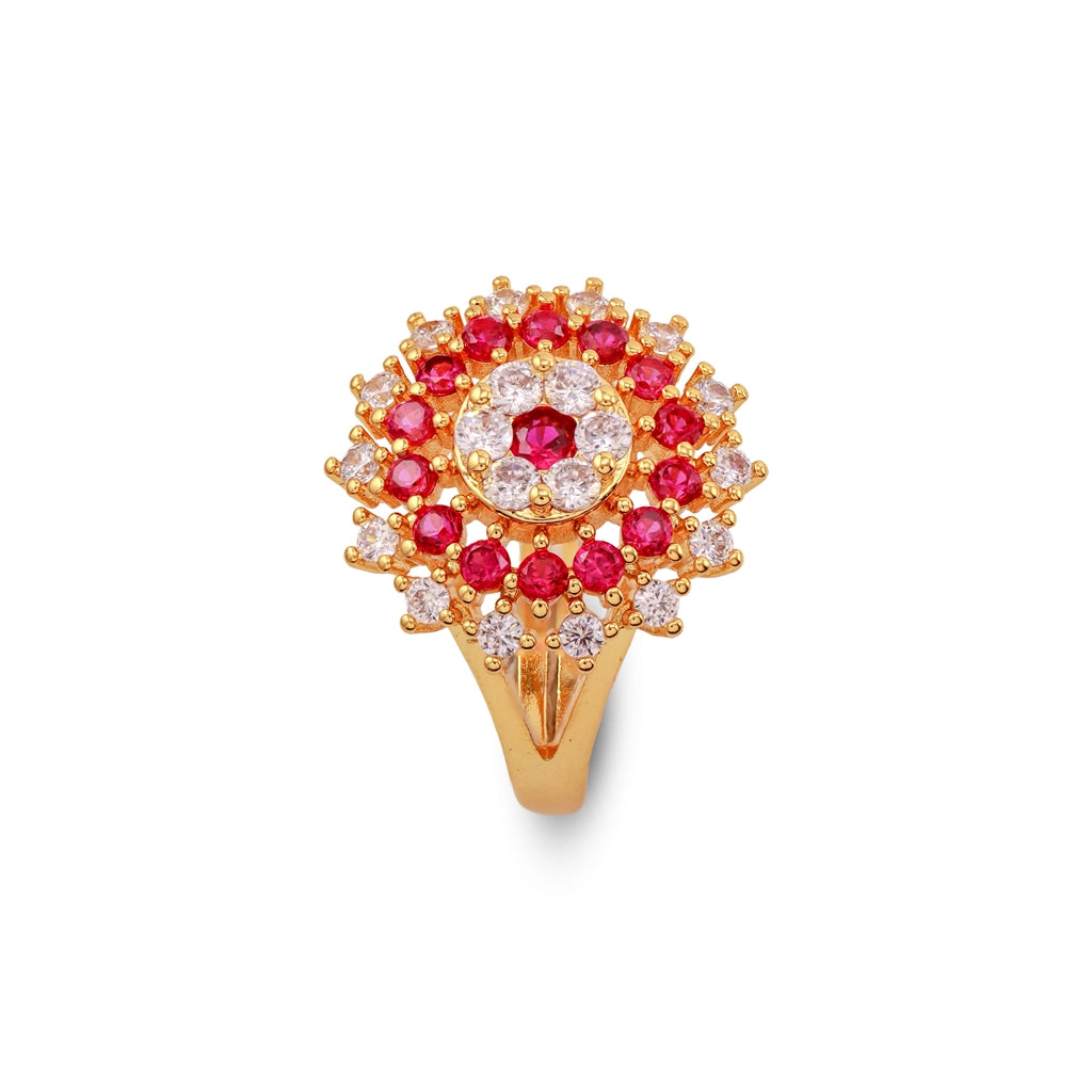 Ruby Royale Halo Ring