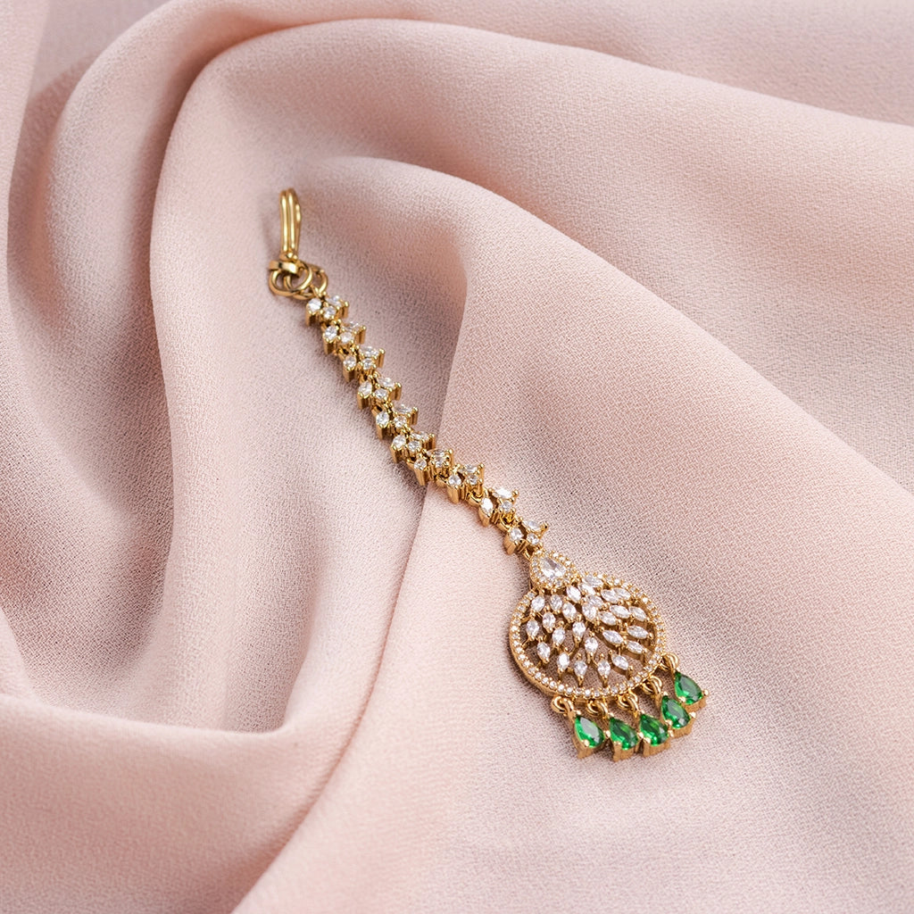 Emerald Noor Royale Maang Tikka