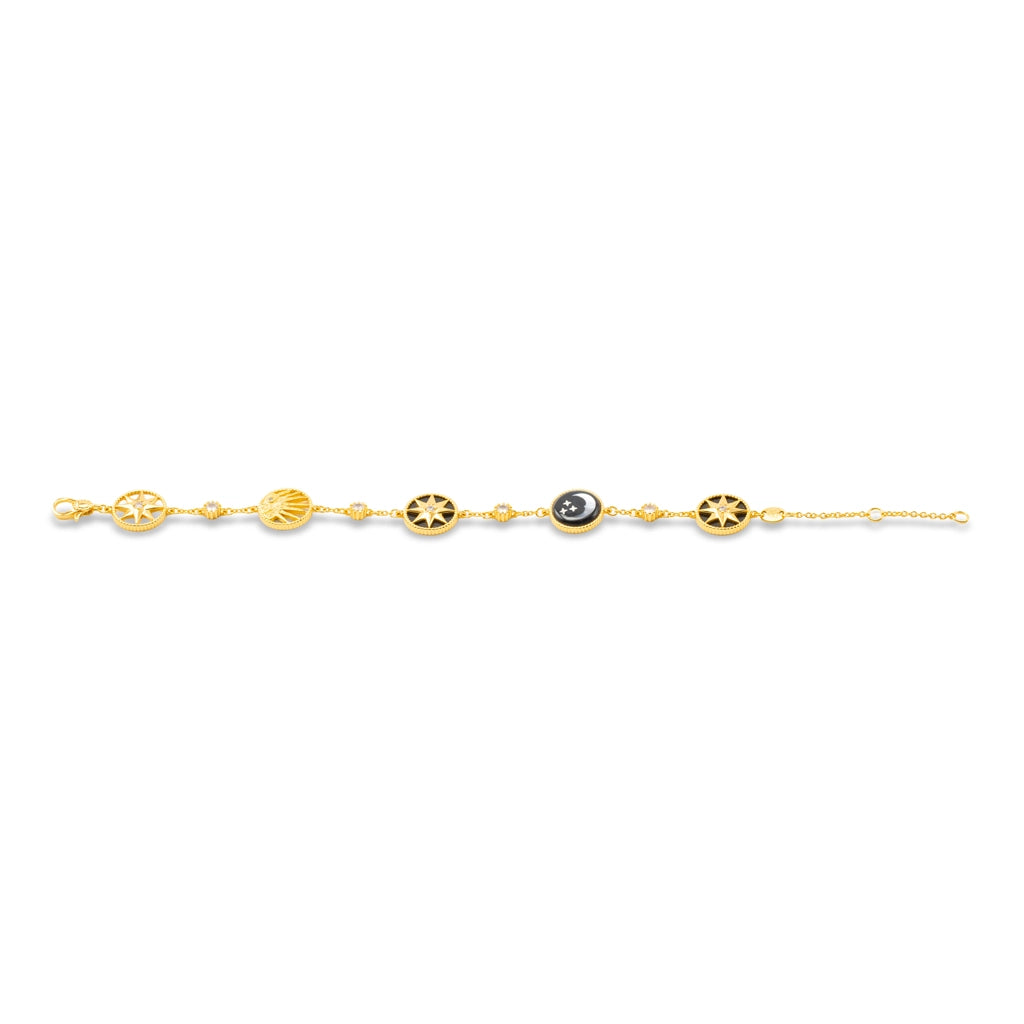 Astra Noir Celestial Charm Bracelet