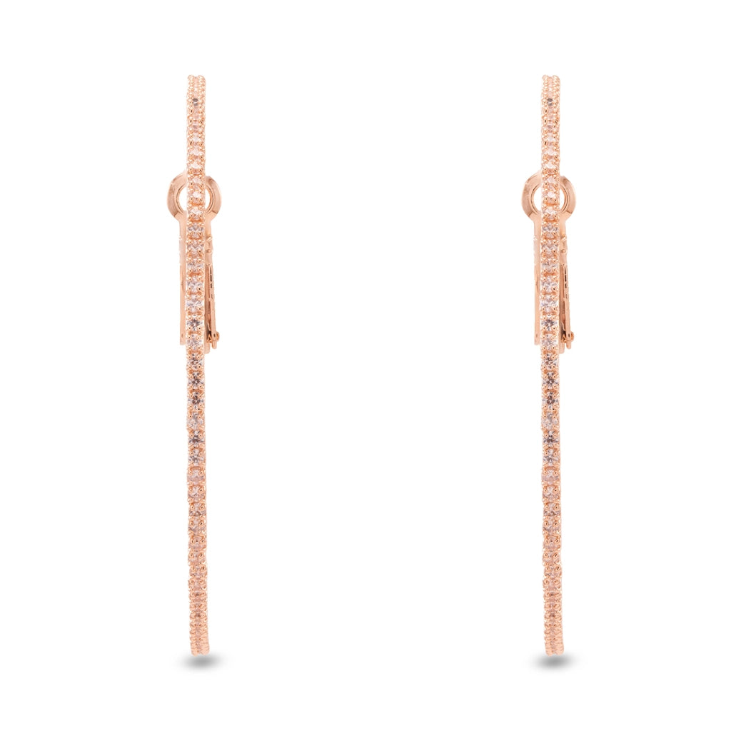 Radiant Rose Gold Hoops