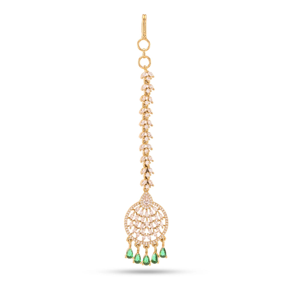Emerald Noor Royale Maang Tikka