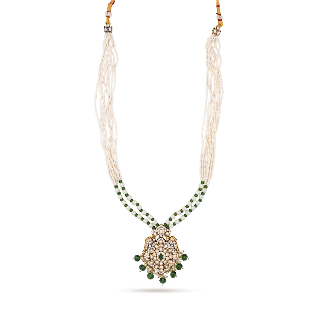 Ruhani Emerald Pearl Heritage Set