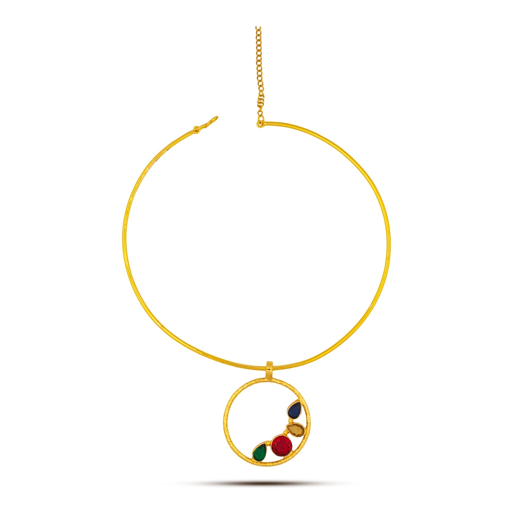 Rangella Prism Pendant Necklace Set