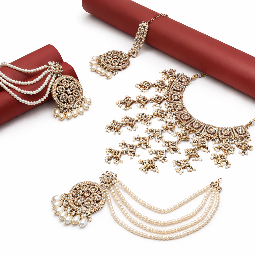 Noor-E-Jahan Pearl Bridal Set