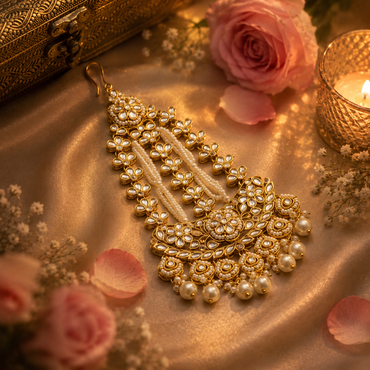 Pearl Radiance Pearl Maangtika