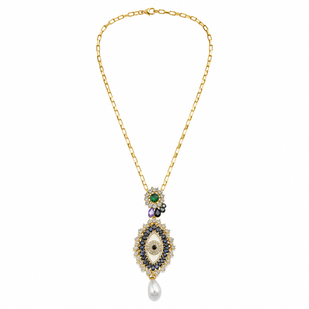 Aquila Nazar Pearl Pendant Necklace