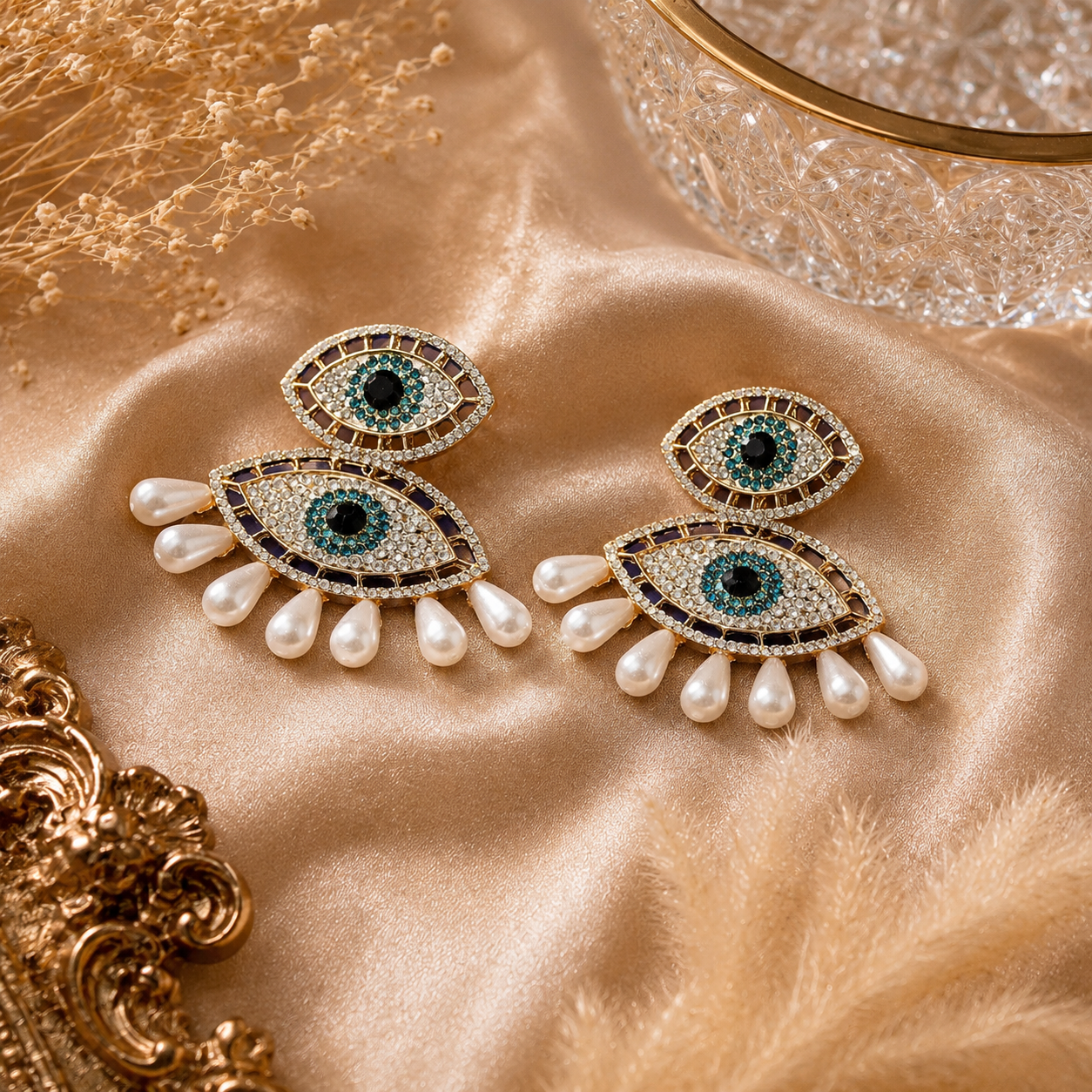 Ayla Nazar Pearl Earrings