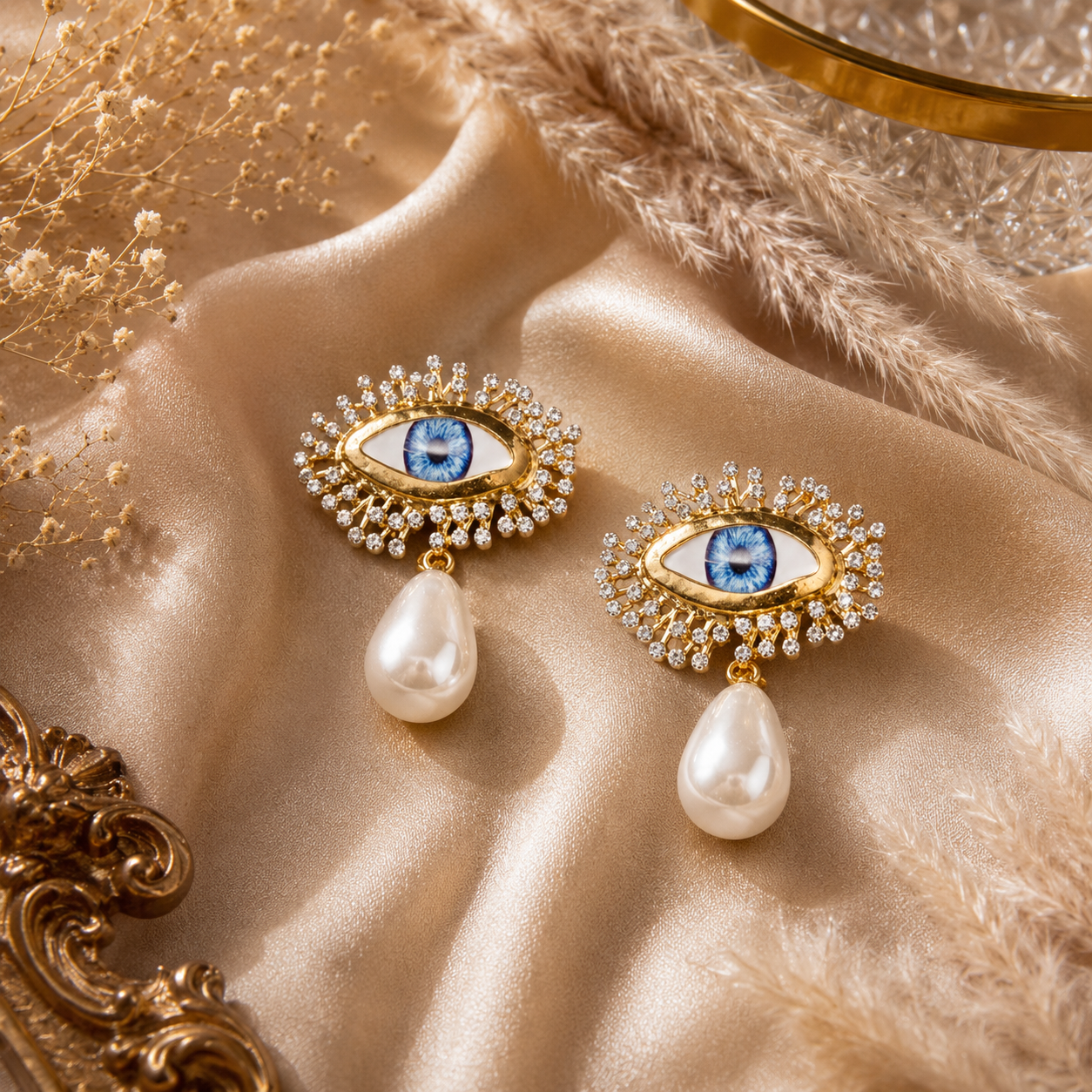Aquila Aura Evil Eye Pearl Drops