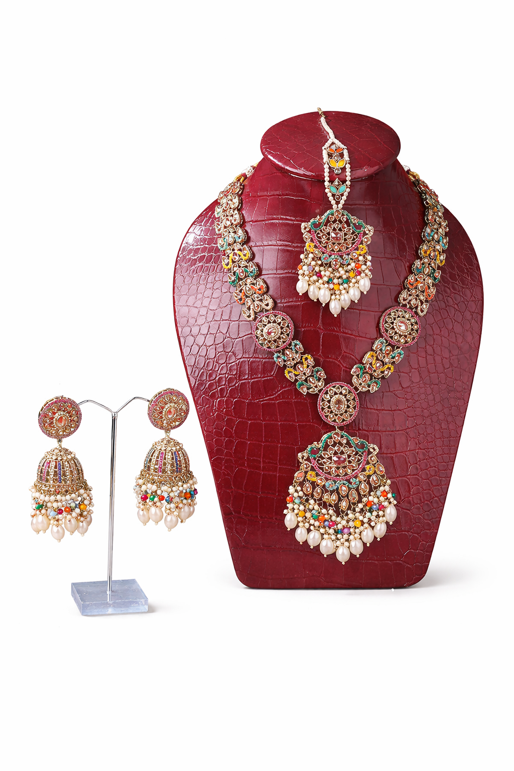 Royal Multicolour Bridal Necklace Set