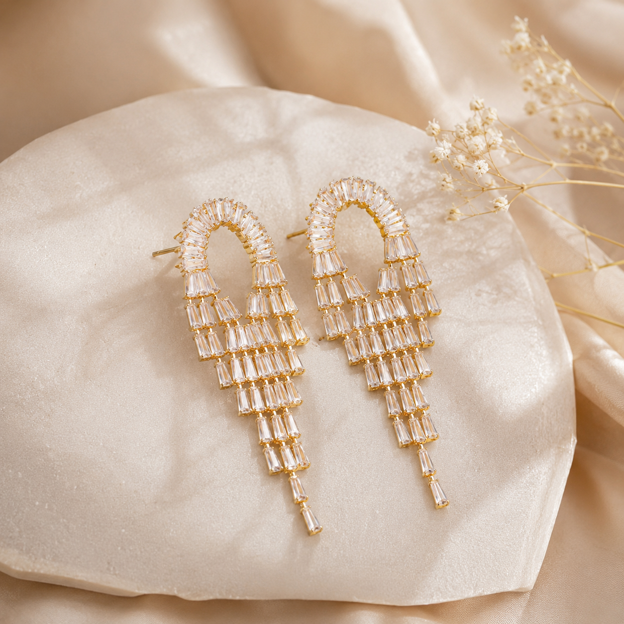 Aurora Baguette Cascade Danglers