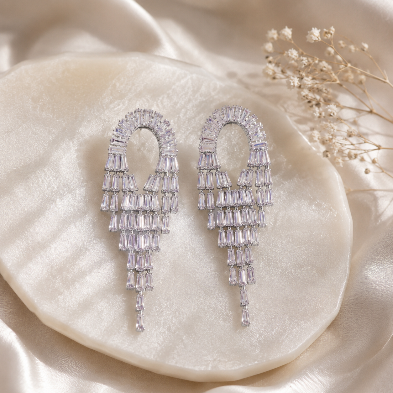 Icy Prism Cascade Danglers