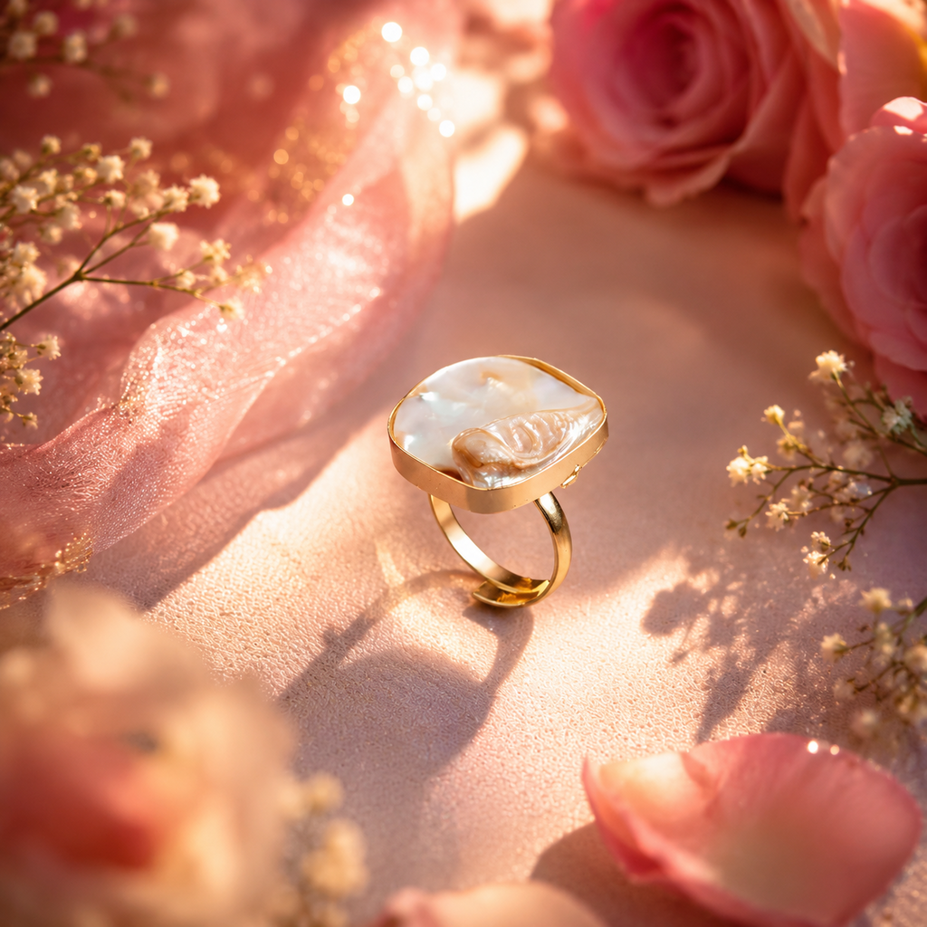 Petal Pearl Ring