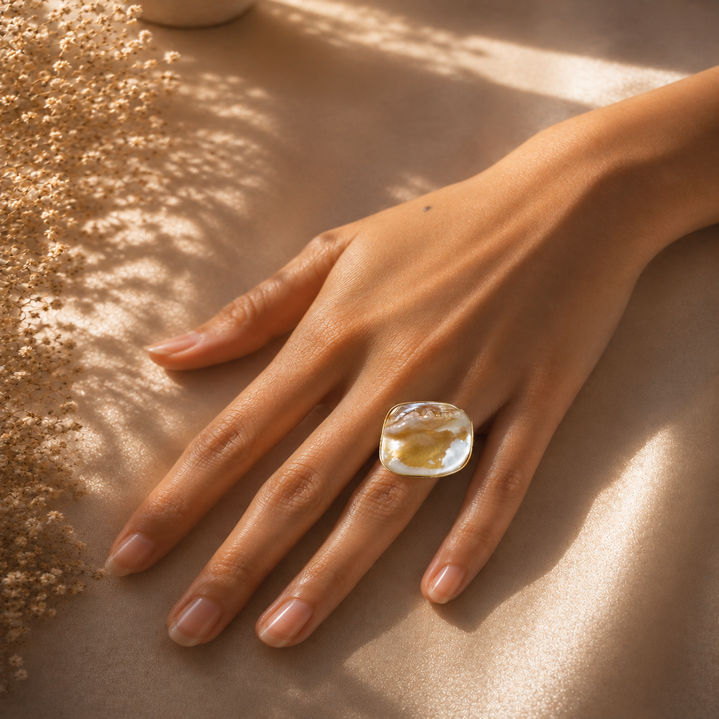 Petal Pearl Ring