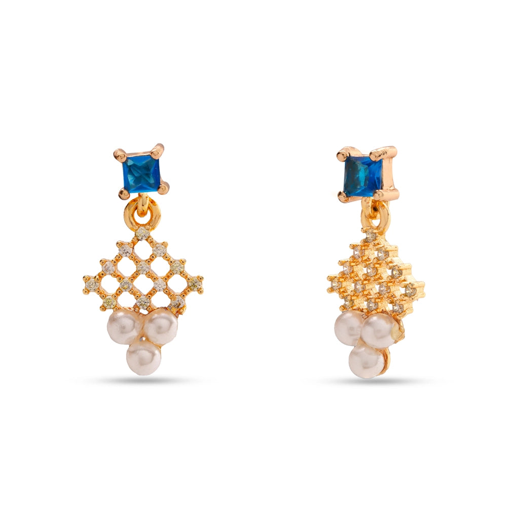 Blue Amara Drop Earrings